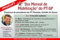 Em defesa da democracia, Emidio percorre o ABC no #DiadeMobilizaçãoPTSP neste sábado (18)