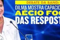 No segundo debate, #Dilma questiona Aécio sobre escândalos do PSDB