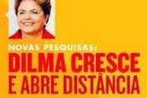 #Dilma lidera e amplia corrida presidencial, diz Ibope